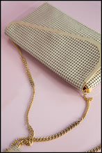 Vintage 1970s Cream Glomesh Clutch Bag