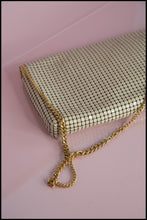 Vintage 1970s Cream Glomesh Clutch Bag