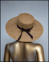Vintage 1970s Wide Brimmed Straw Hat