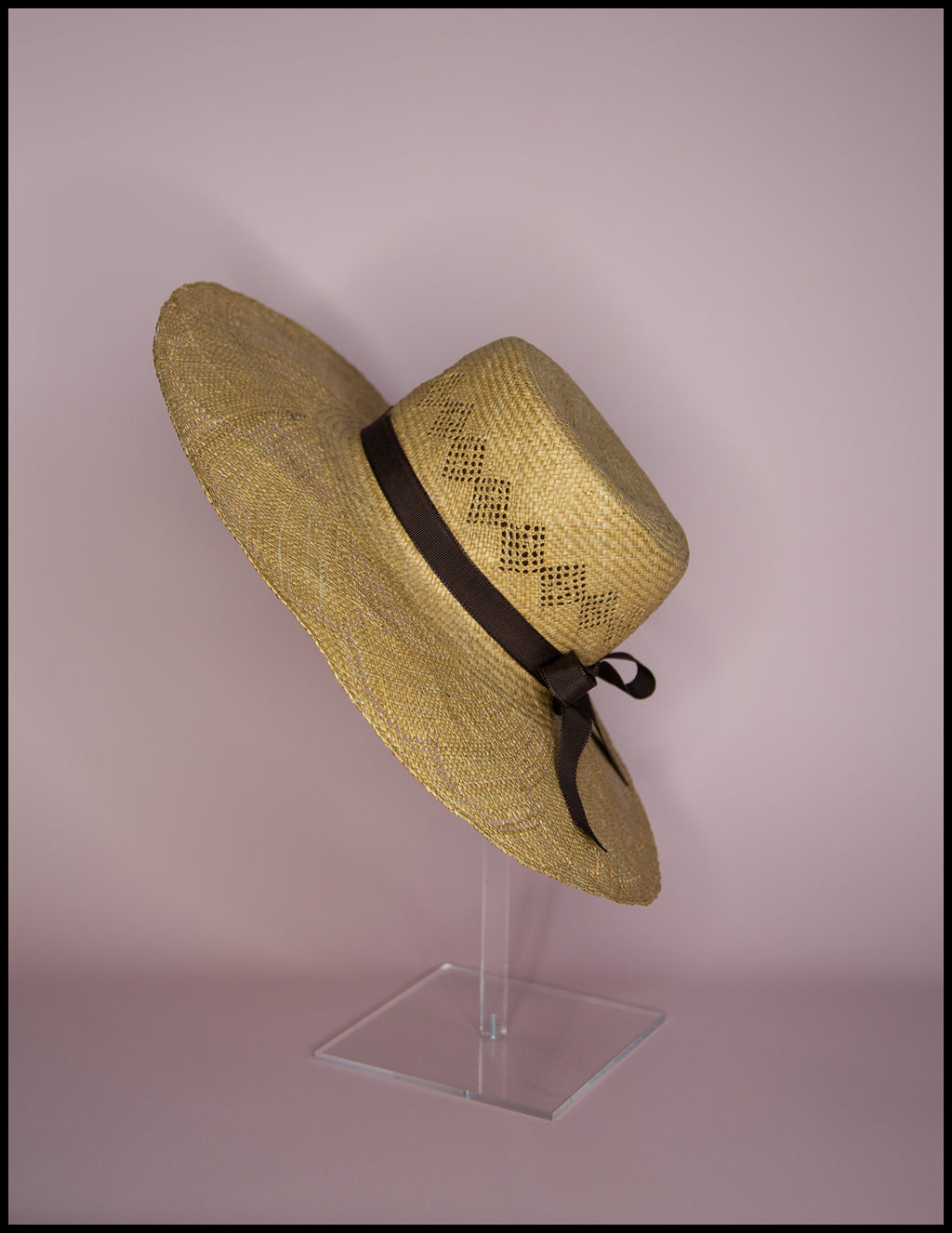 Vintage 1970s Heart Straw Hat