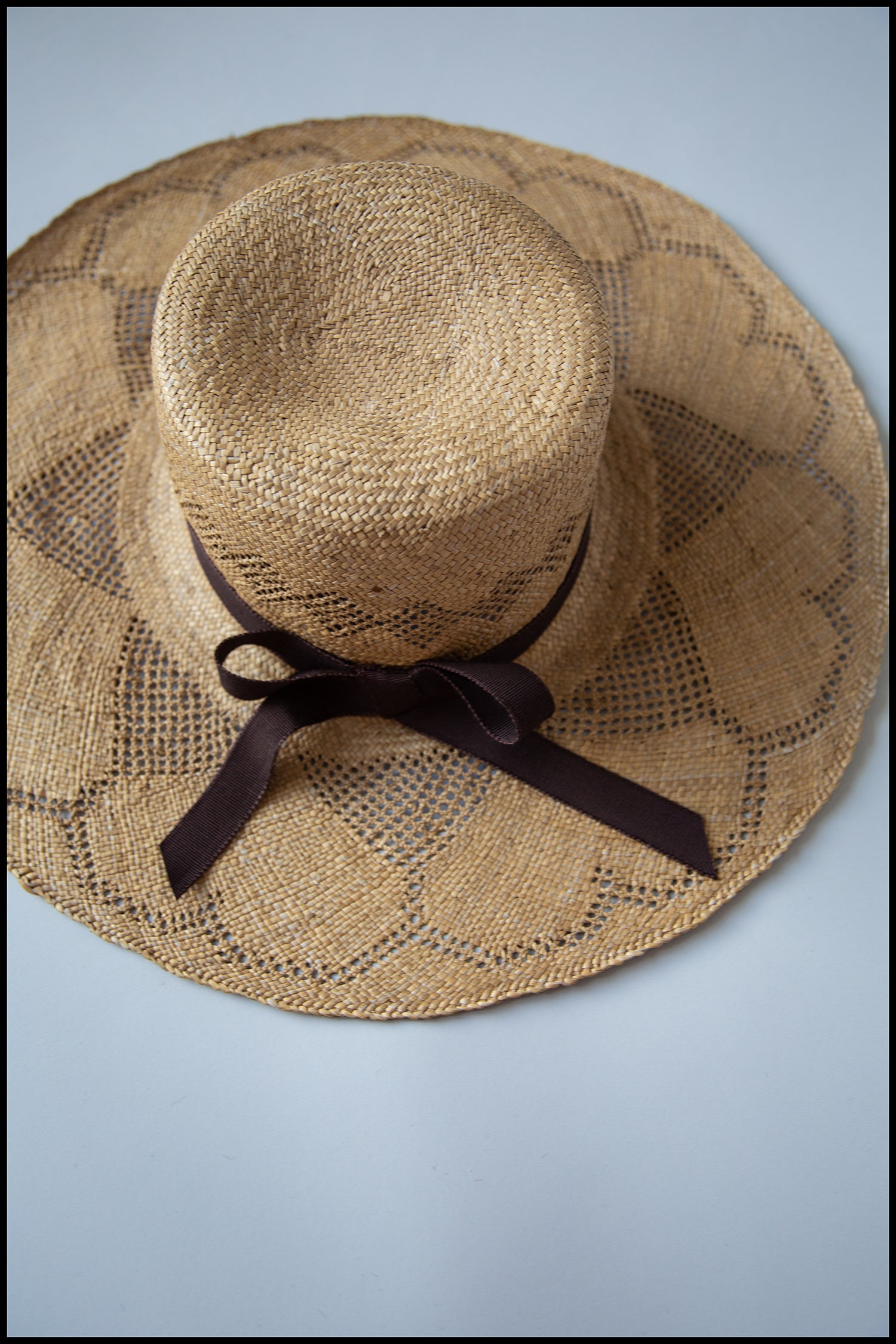 Vintage 1970s Heart Straw Hat