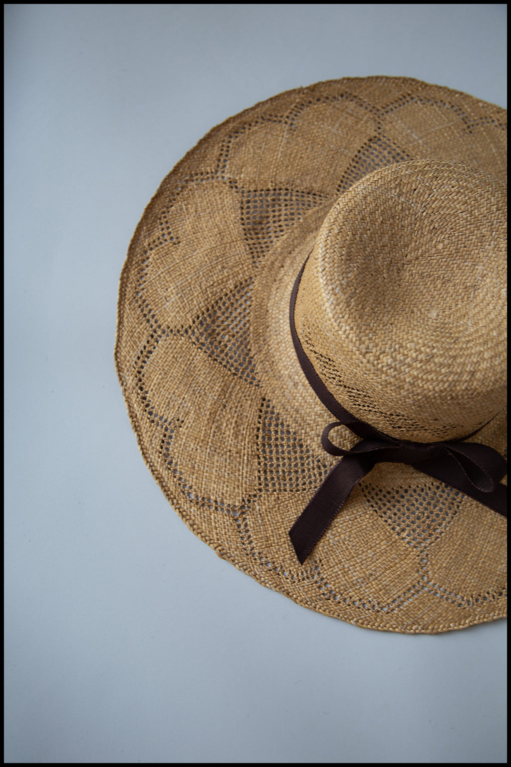 Vintage 1970s Heart Straw Hat