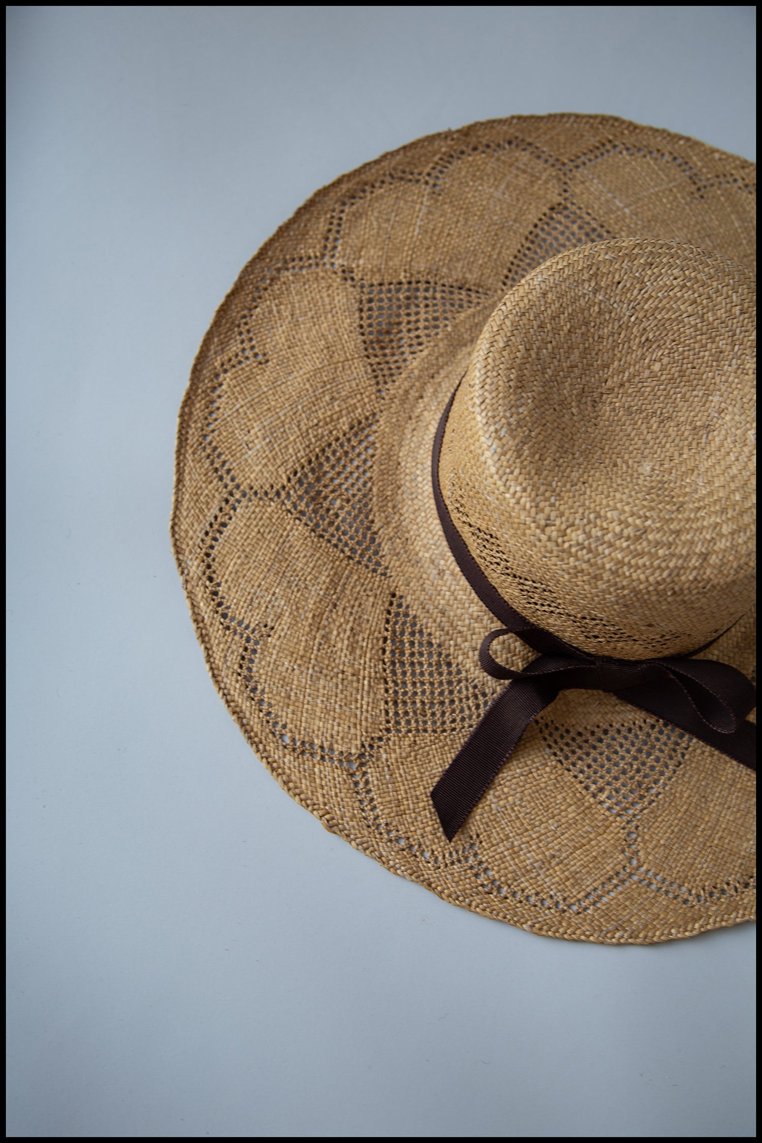 Vintage 1970s Heart Straw Hat