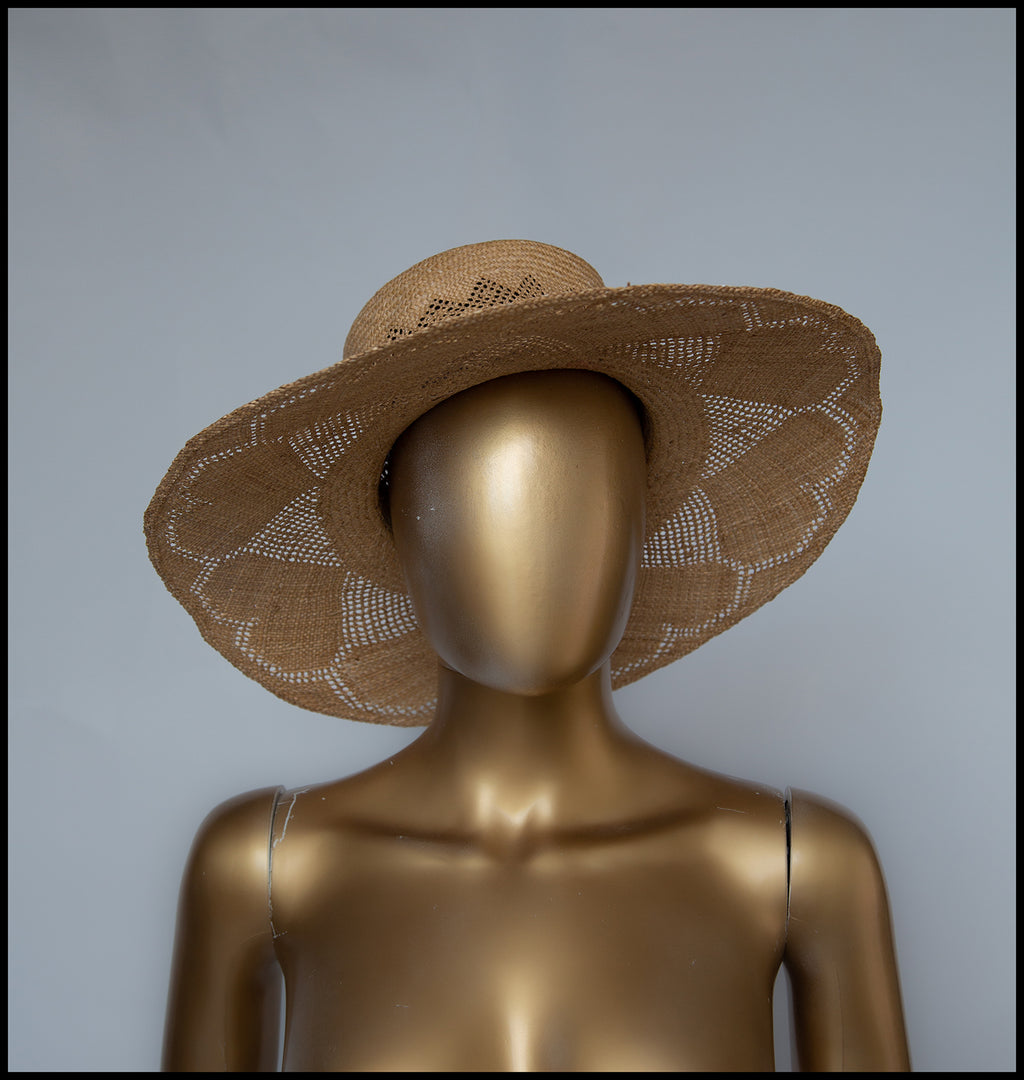 Vintage 1970s Heart Straw Hat