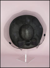 Vintage 1980s Black Dot Wide Brim Hat