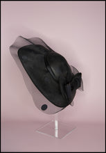 Vintage 1980s Black Dot Wide Brim Hat