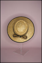 Original Vintage 1980s Polkadot Straw Boater