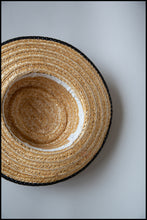 Original Vintage 1980s Polkadot Straw Boater