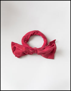 RESERVED Vintage 1950s Pink Velvet Bow Hat