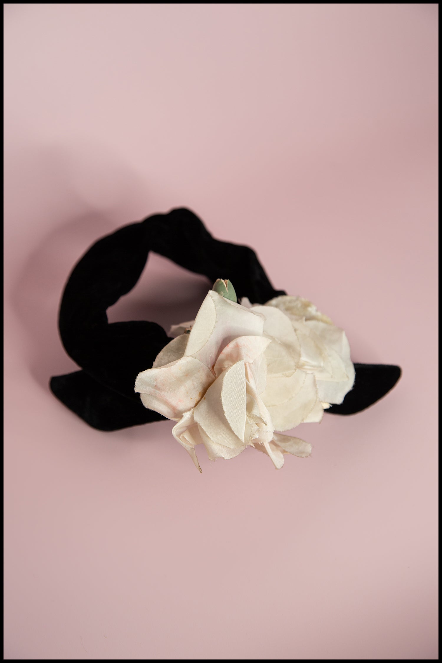 Vintage 1950s Velvet Fascinator Hat