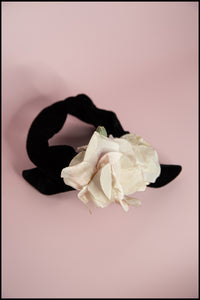 Vintage 1950s Velvet Fascinator Hat