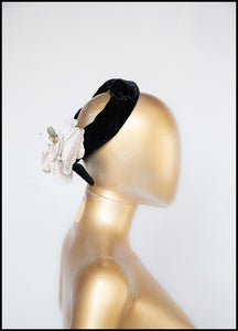 Vintage 1950s Velvet Fascinator Hat