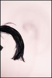 Vintage 1950s Navy Blue Feather Hairband