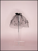 Vintage 1950s Black Dotty Veil