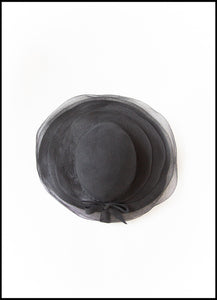 Vintage 1940s Black New Look Hat