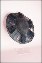 Vintage 1940s Navy Straw Hat (As Is)
