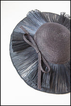 Vintage 1940s Navy Straw Hat (As Is)