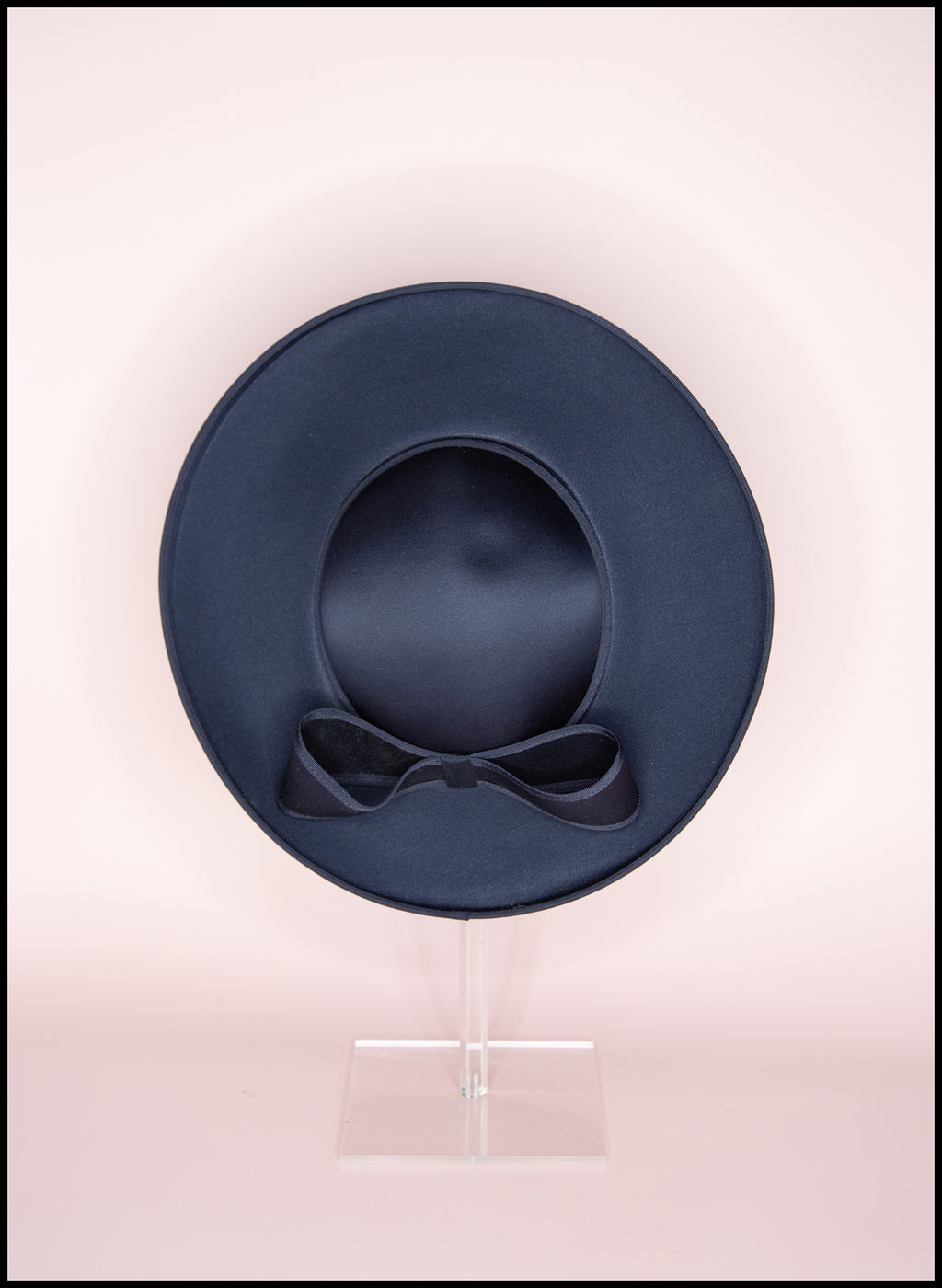 Vintage 1980s Navy Wide Brimmed Hat