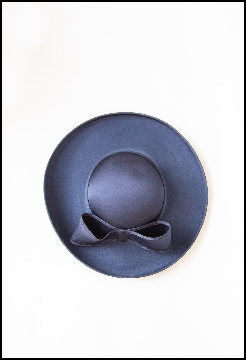 Vintage 1980s Navy Wide Brimmed Hat