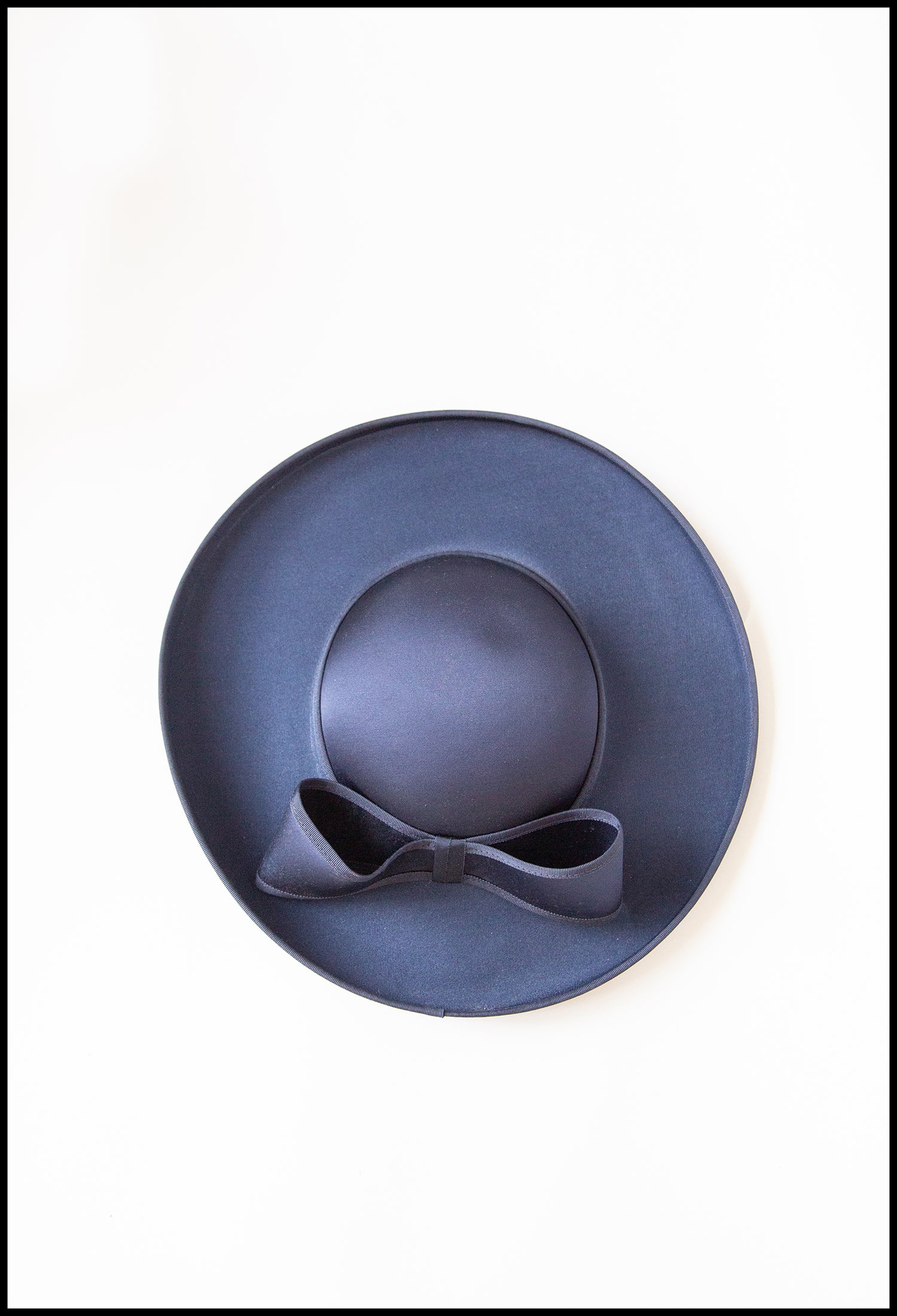 Vintage 1980s Navy Wide Brimmed Hat