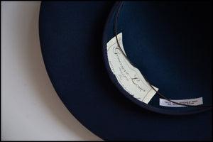 Vintage 1980s Navy Wide Brimmed Hat