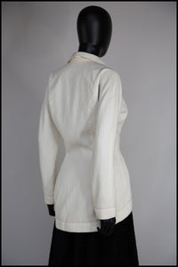 Vintage 1980s Ivory Tailored Jacket