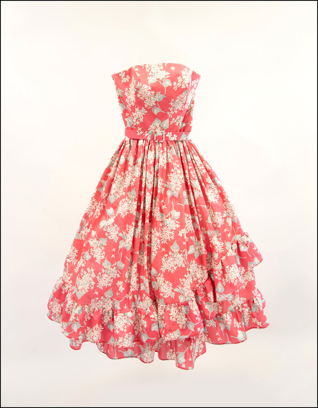 red floral liberty print dress alexandra king british designer luxury fashion