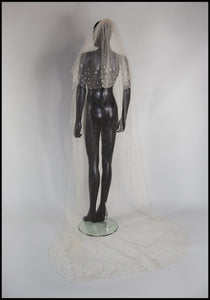Vintage 1930s Velvet Dot Wedding Veil