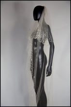 Vintage 1930s Velvet Dot Wedding Veil