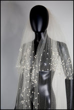 Vintage 1930s Velvet Dot Wedding Veil