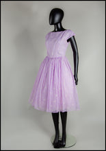 Vintage 1960s Lilac Nylon Party Dress