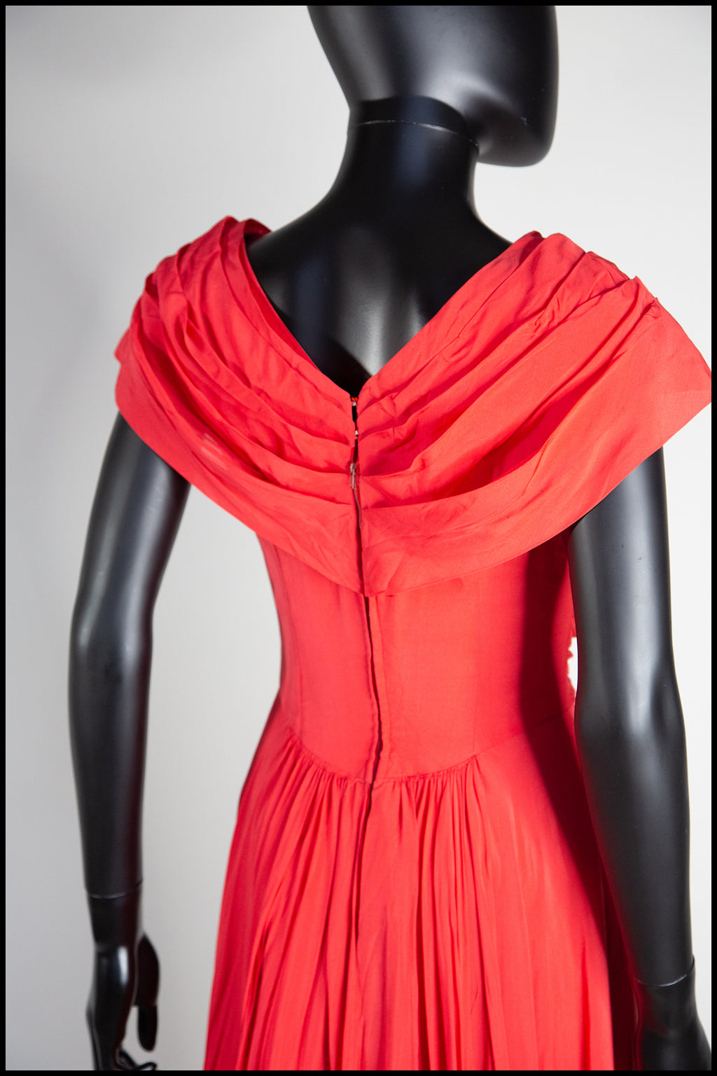 Vintage 1950s Red Evening Gown