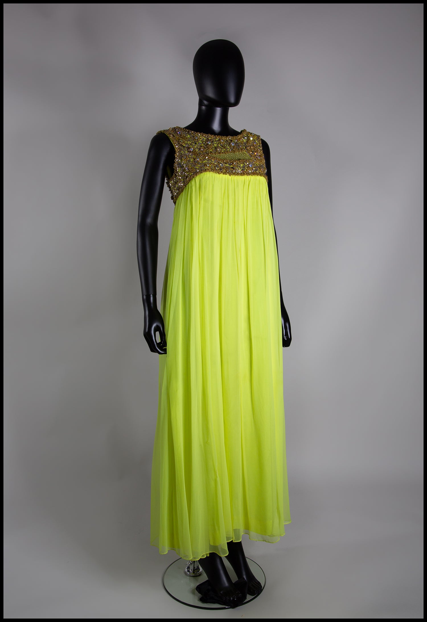 Neon sales chiffon dress