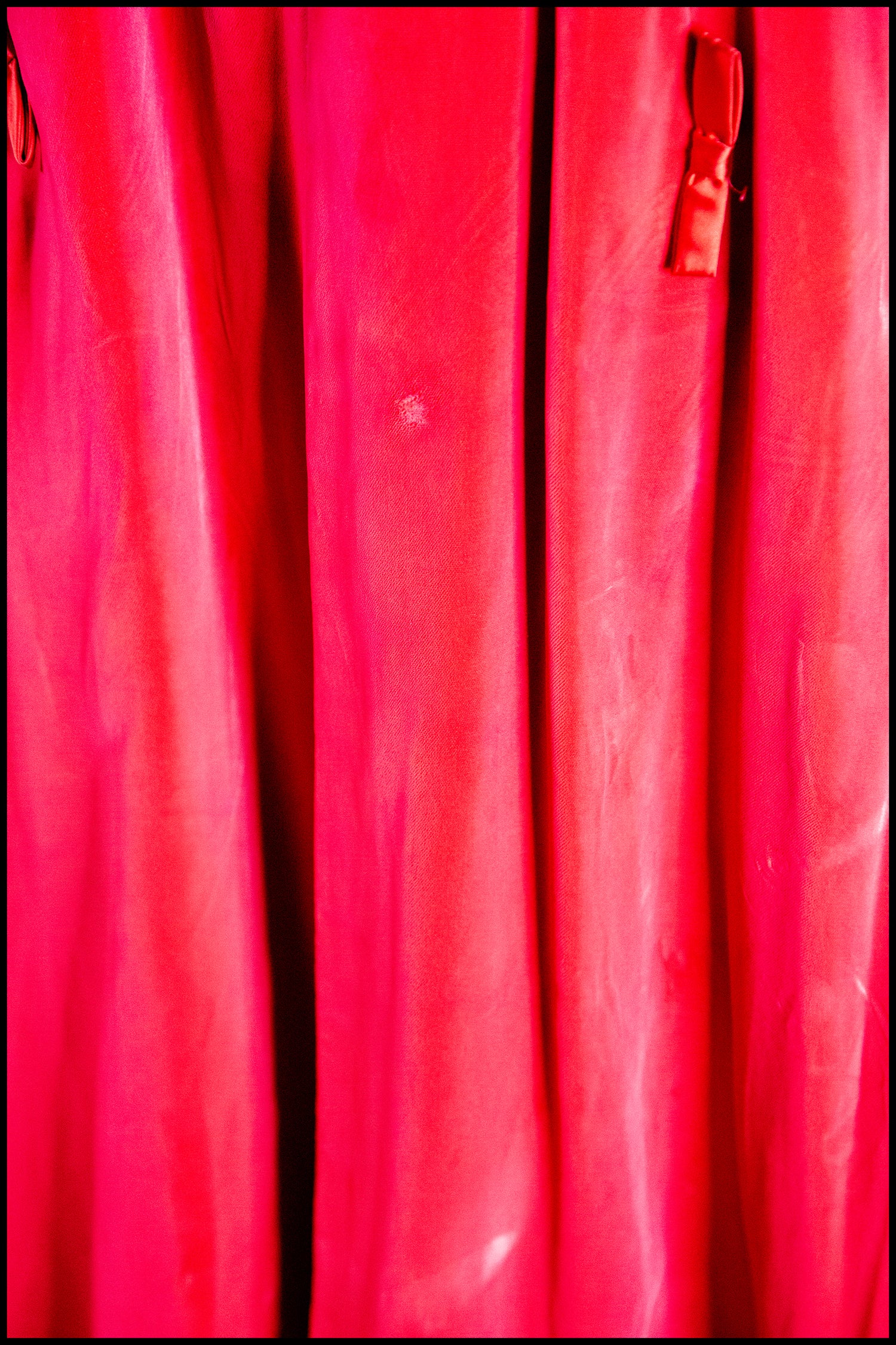 Vintage 1950s Red Velvet Ballgown Dress