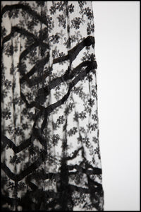 Vintage 1920s Black Lace Skirt