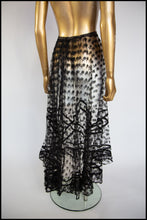 Vintage 1920s Black Lace Skirt