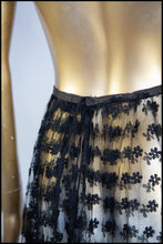 Vintage 1920s Black Lace Skirt