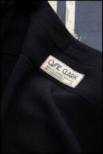 Vintage 1970s Ossie Clark Black Crepe Blouse Jacket