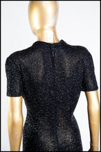 Vintage 1980s Black Beaded Gown