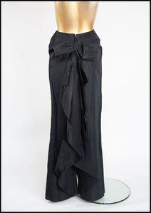 Vintage Edwardian Black Bow Skirt