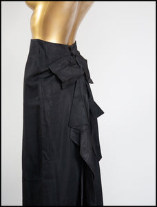 Vintage Edwardian Black Bow Skirt