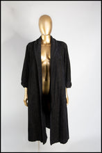 Vintage 1950s Black Velvet Swing Coat