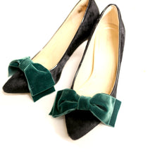 Velvet Bow Shoe Clips - Made to Order