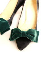 Velvet Bow Shoe Clips - Made to Order