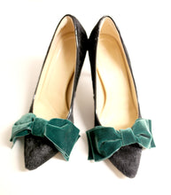 Velvet Bow Shoe Clips - Made to Order