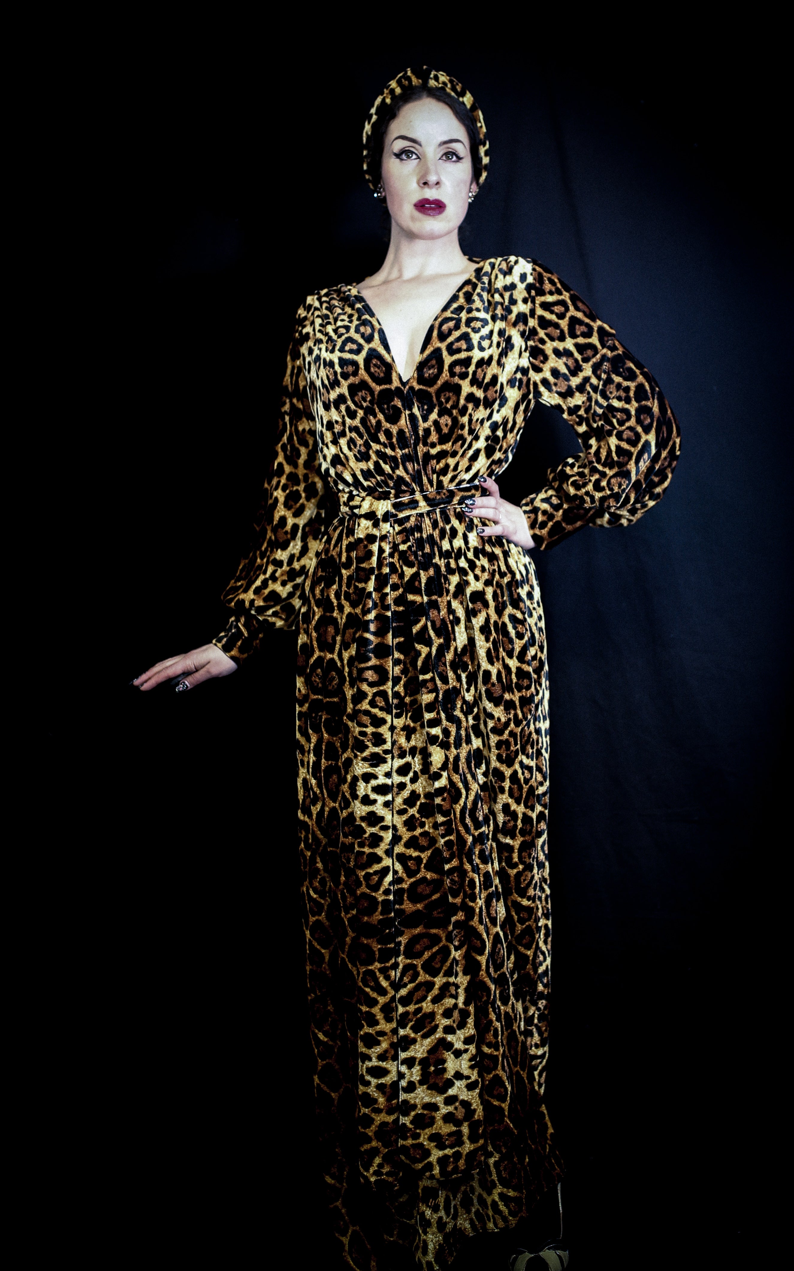 Boulevard Leopard Print Maxi Dress