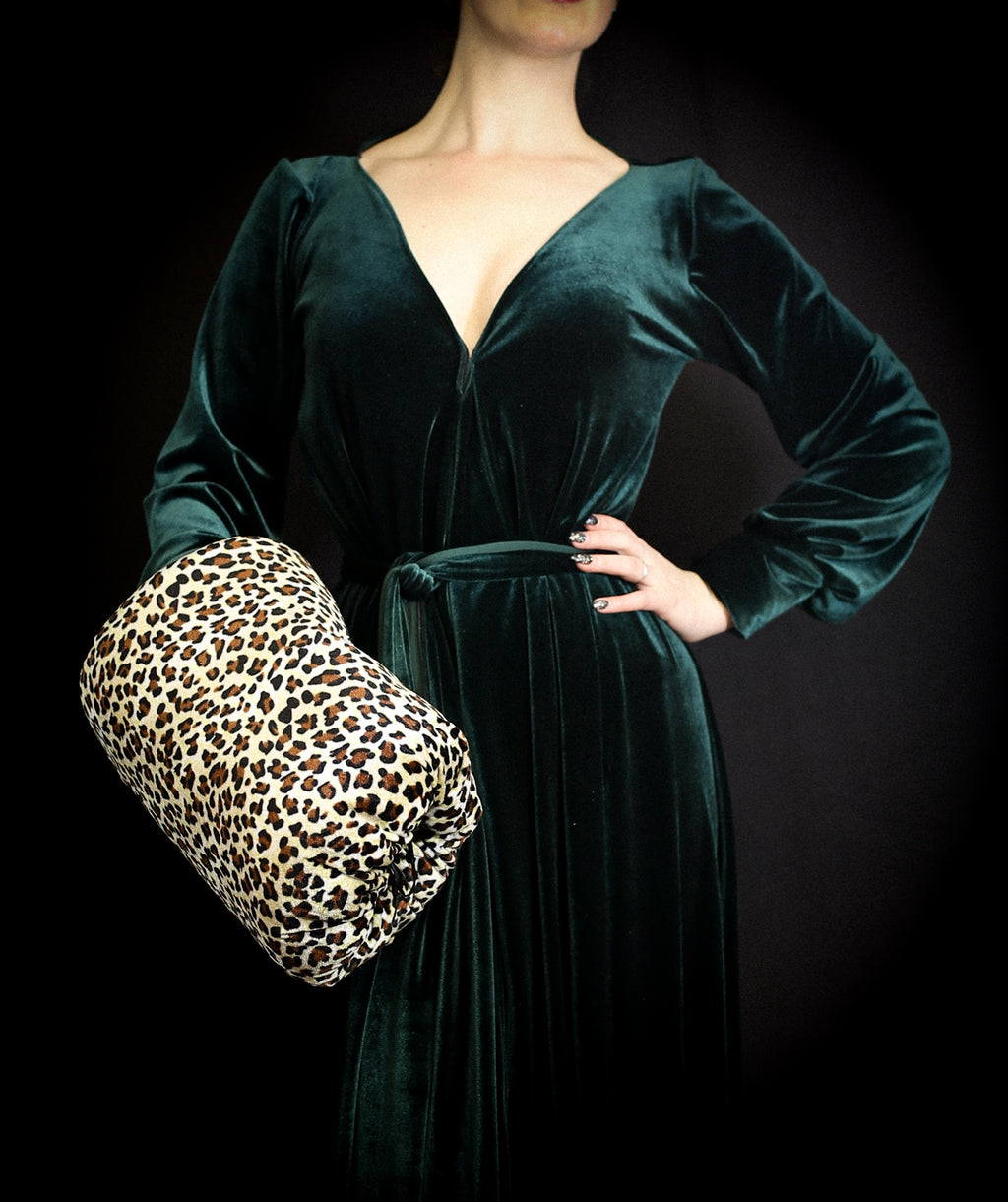 Vamp - Dark Green Velvet Maxi Dress