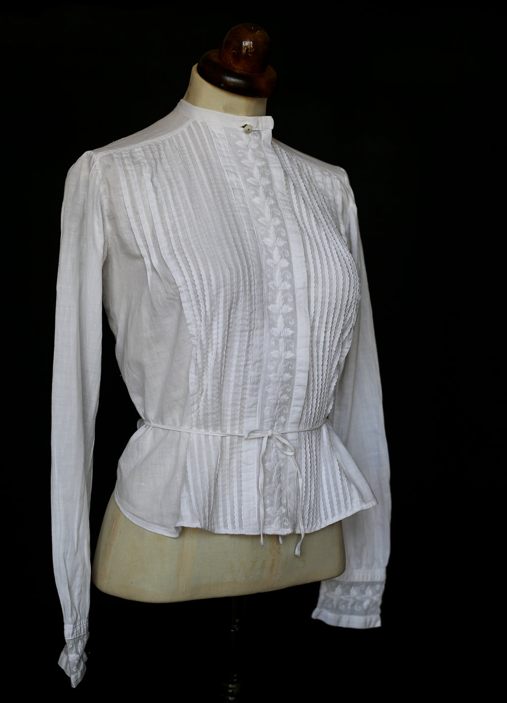 Edwardian White Cotton Lawn Blouse