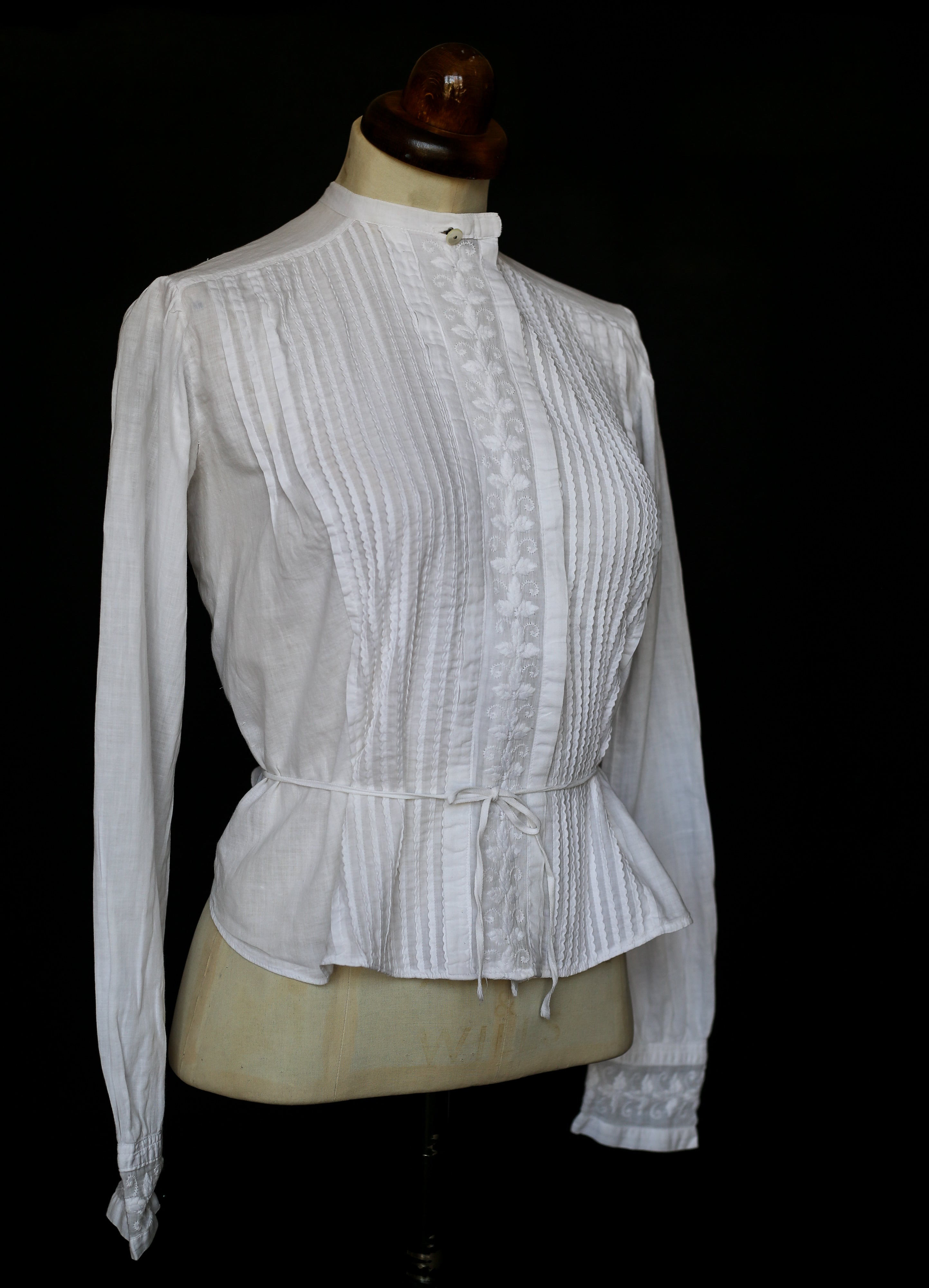 Edwardian White Cotton Lawn Blouse