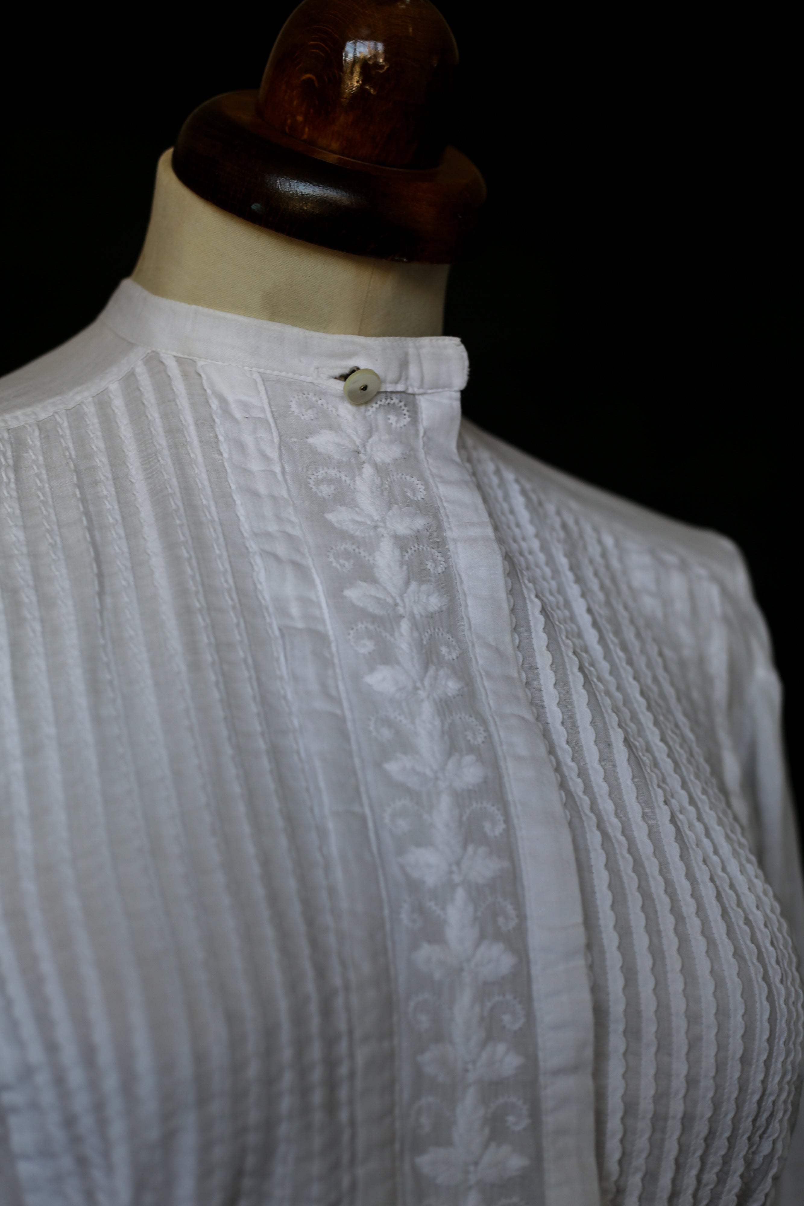 Edwardian White Cotton Lawn Blouse